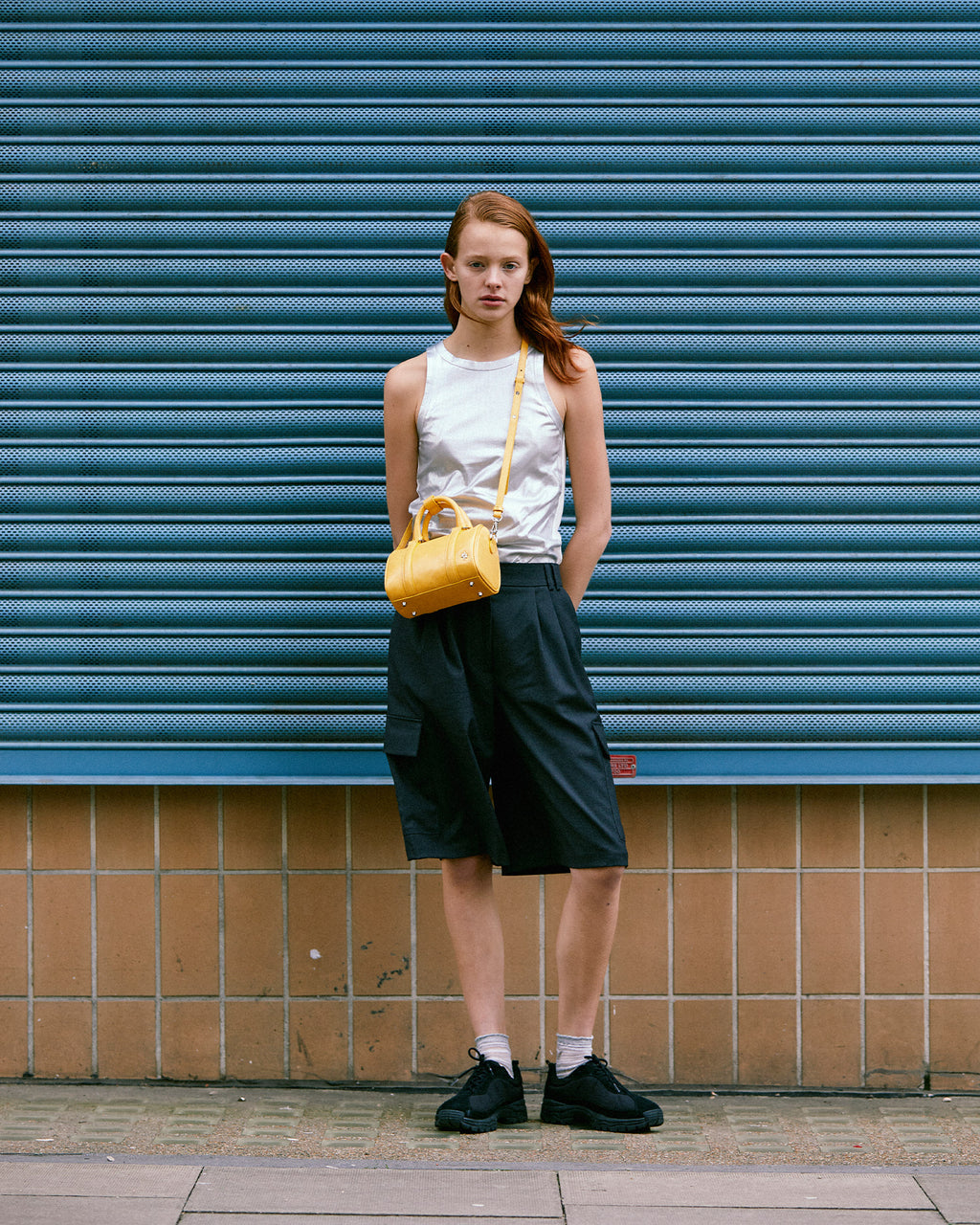 NEW BOSTON BAG 18 CRINKLED - YELLOW