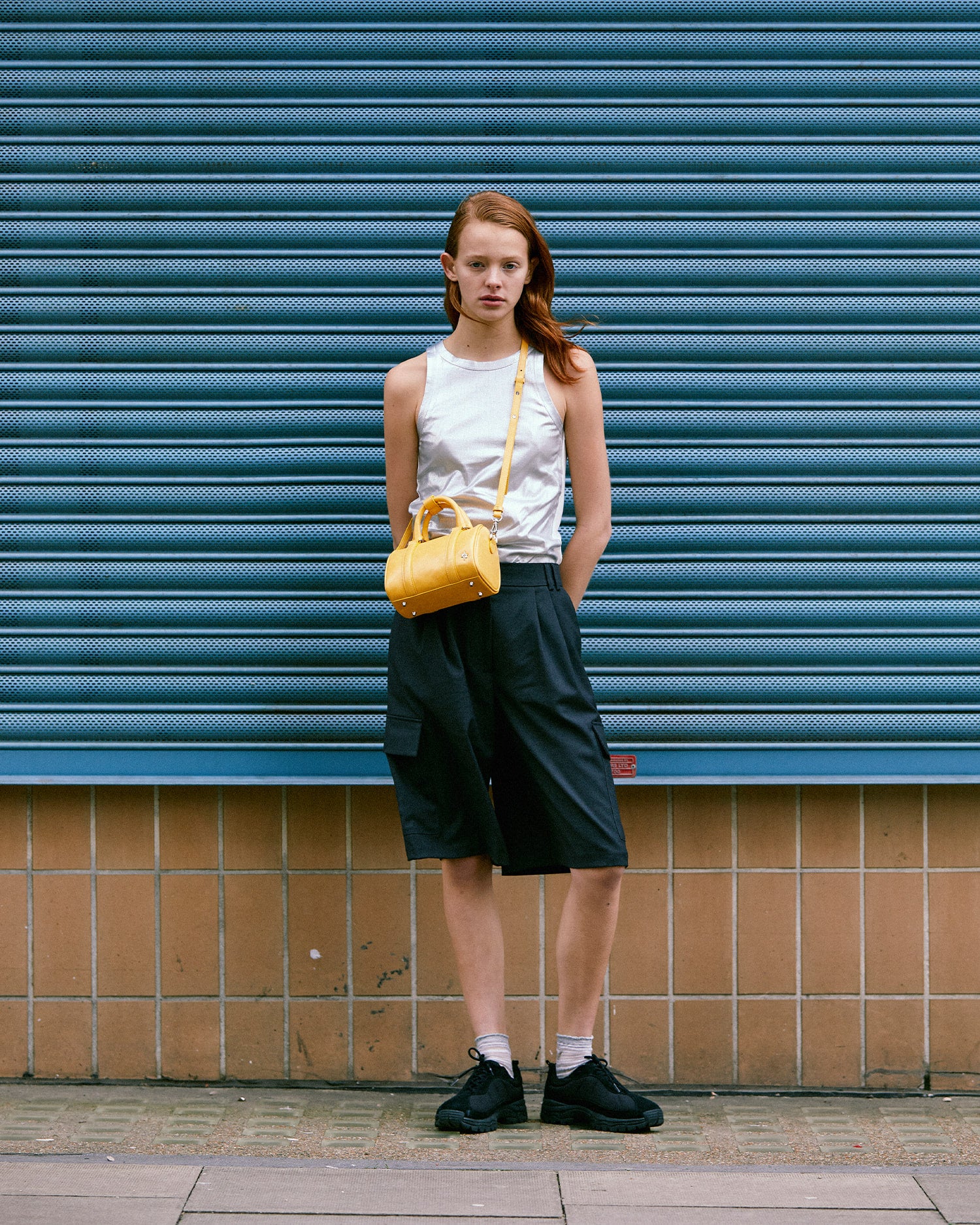 NEW BOSTON BAG 18 CRINKLED - YELLOW