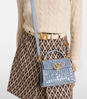 Valentino Garavani VSling Mini embellished tote bag