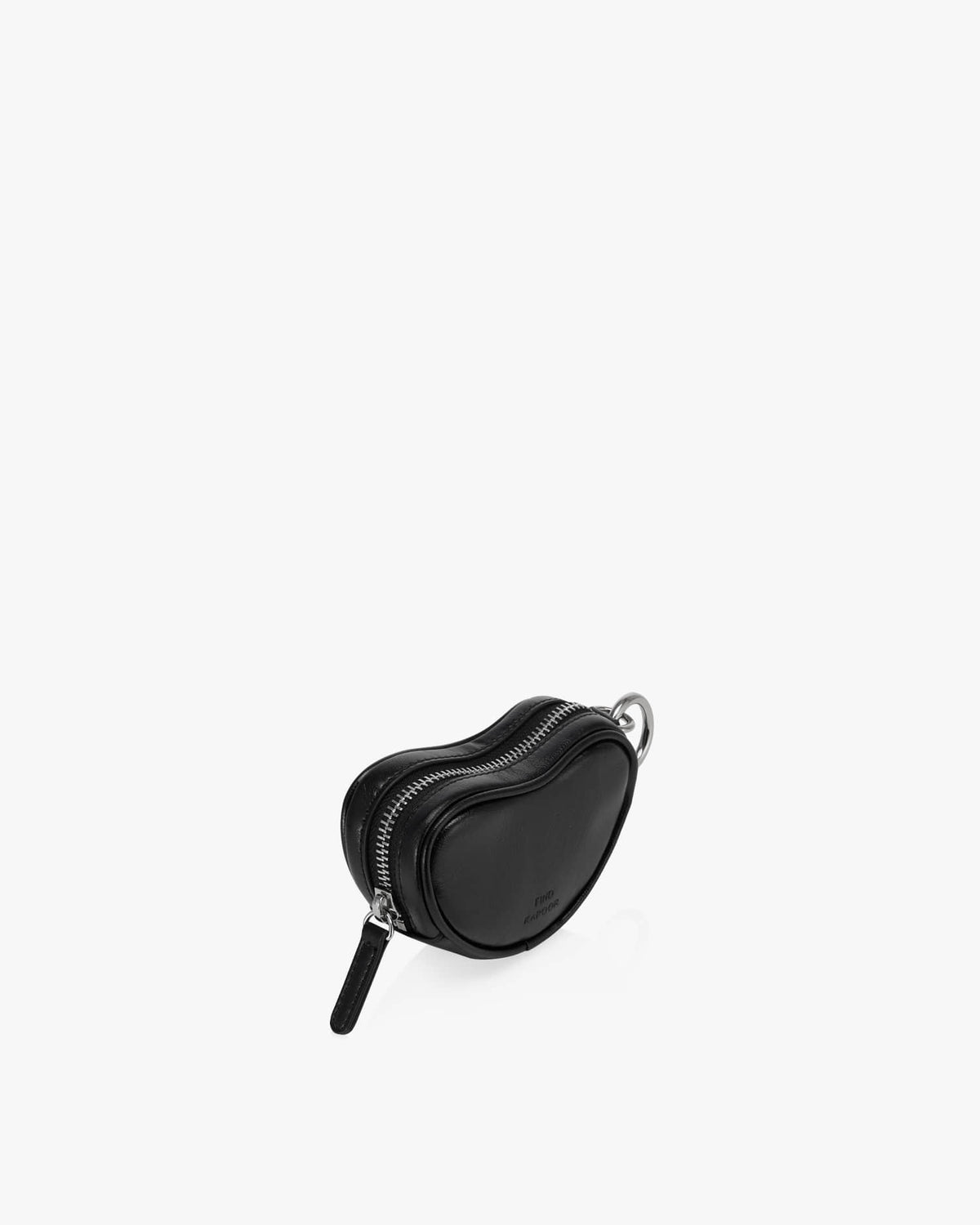 HEART MINI POUCH - BLACK