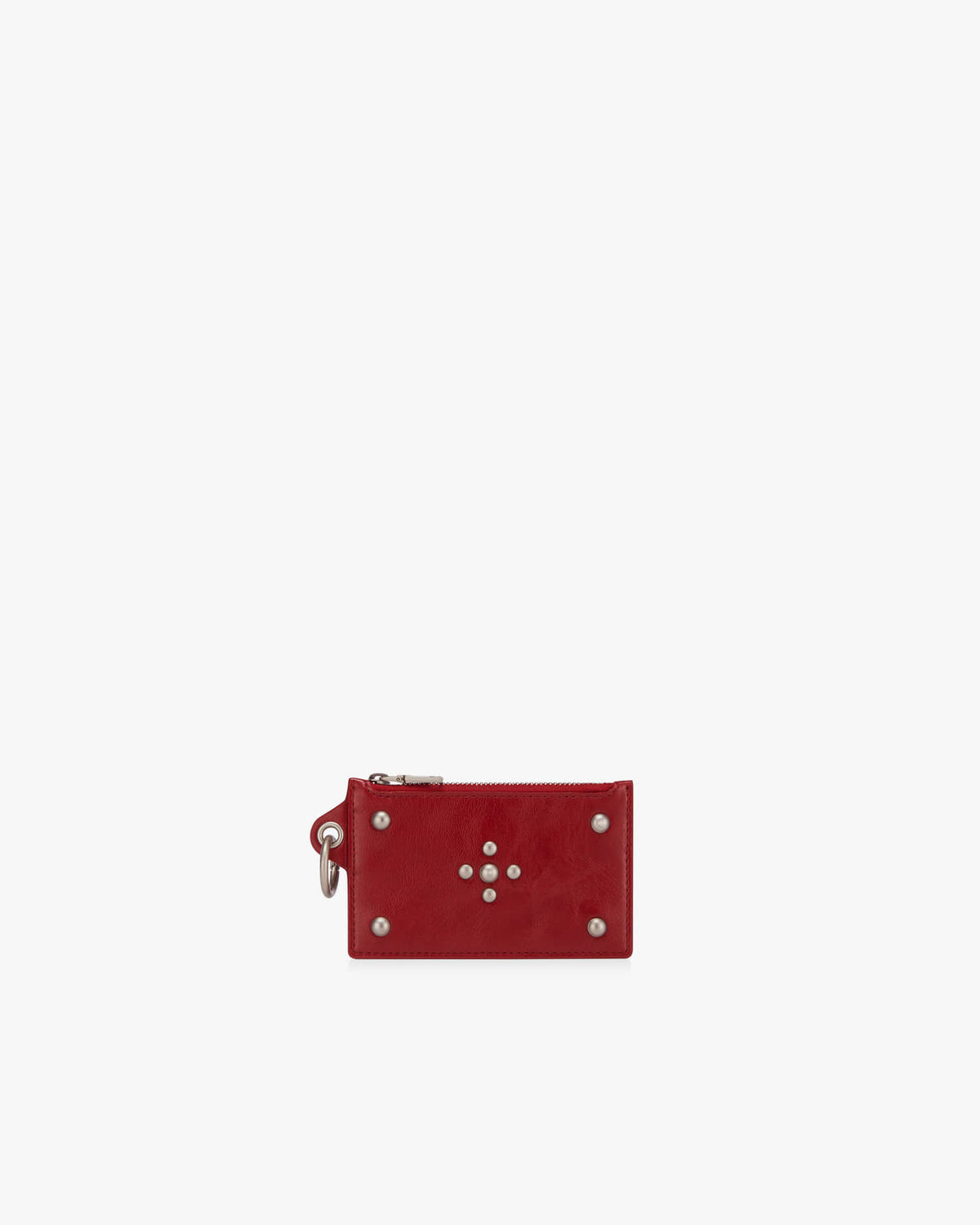STUD CARD WALLET - RED