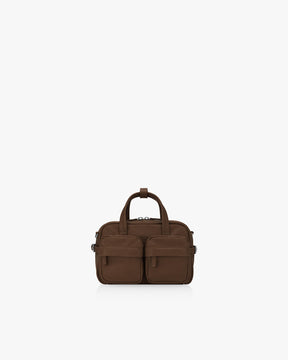 TWIN POCKET BAG 23 - DARK BROWN