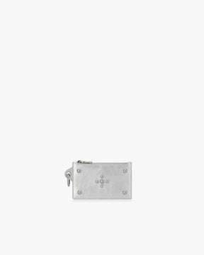 STUD CARD WALLET - SILVER