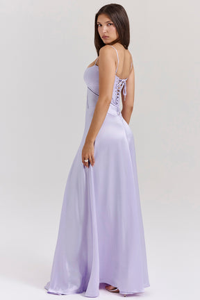 Anabella orchid lace up maxi dress Bridesmaid Collection