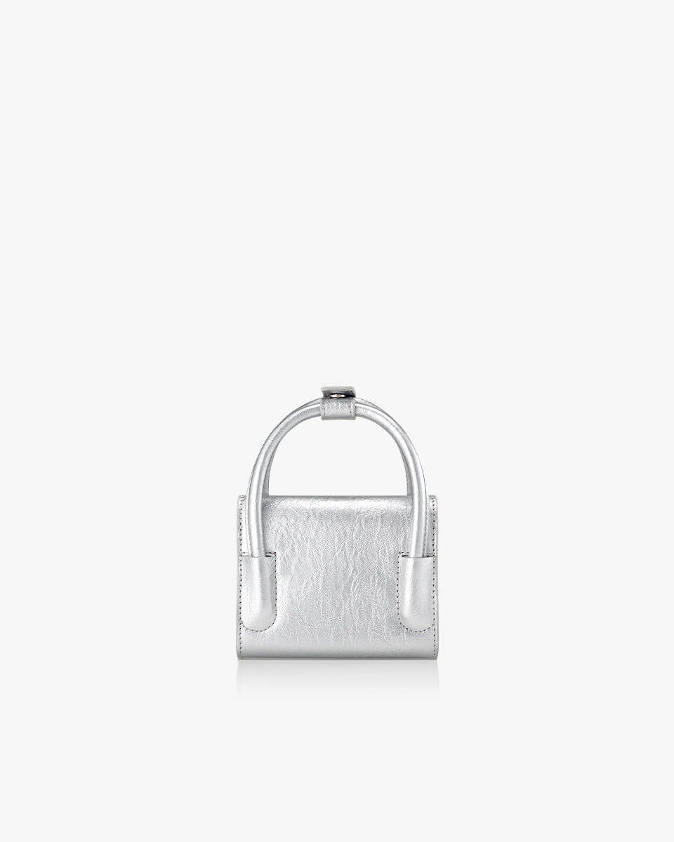 MARTY BAG 12 CRINKLED - SILVER