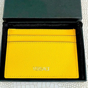NWT VERSACE CARD CASE VITELLO SUN