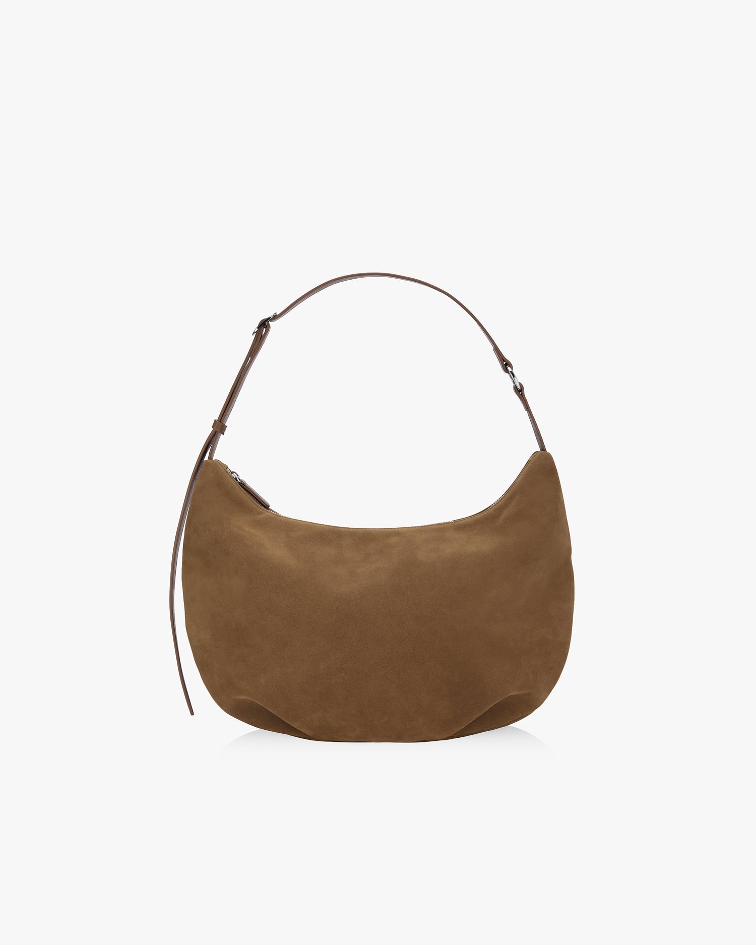 PILLOW PUFFER BAG 35 - SUEDE CAMEL