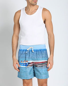 PALM ANGELS SWIM SHORTS
