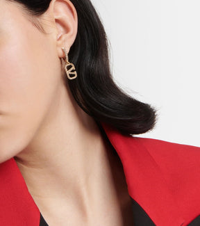 VLogo Signature Embellished Earrings