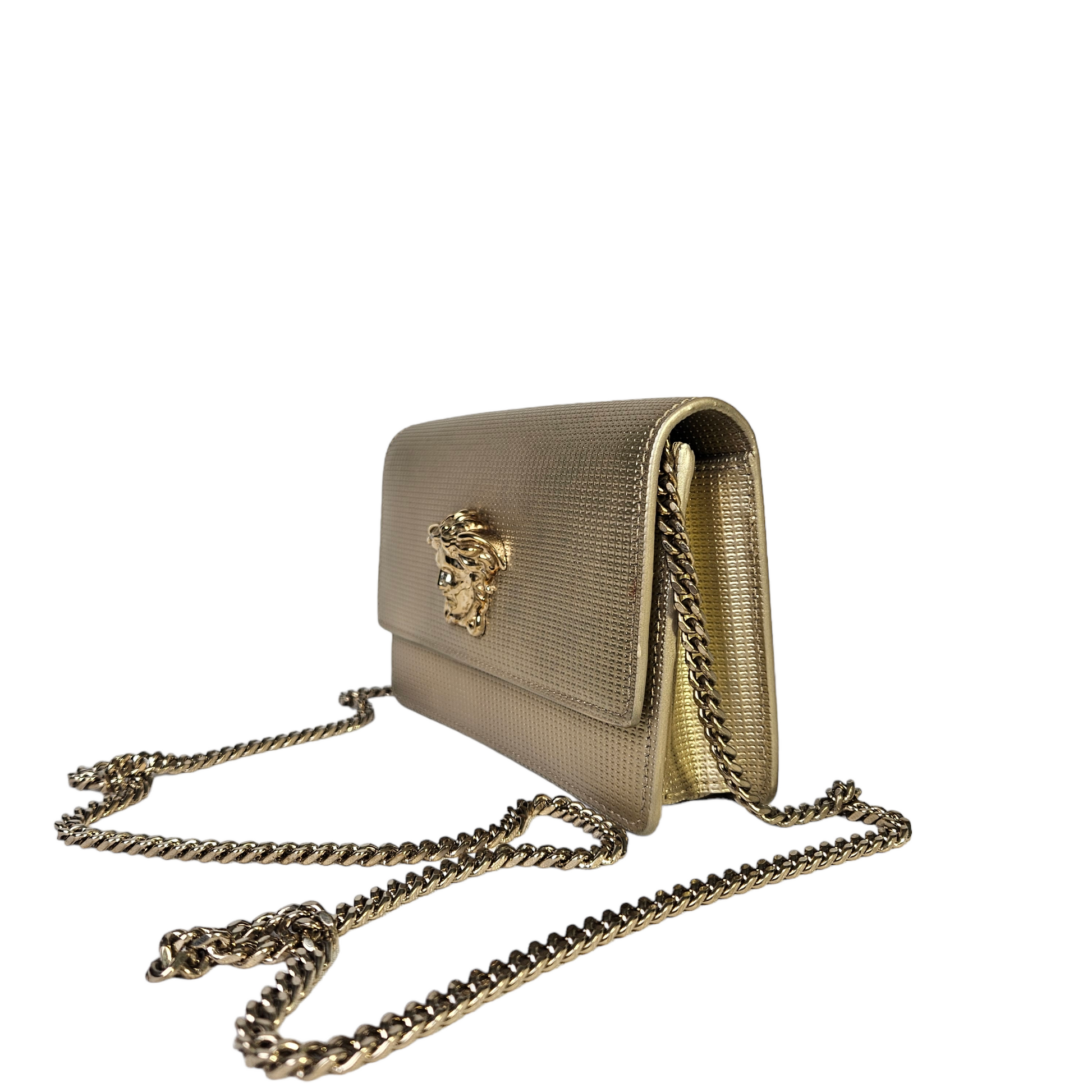 Versace Medusa Palazzo Chain Link Bag