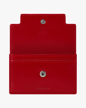 MARTY CARD WALLET CRINKLED - RED
