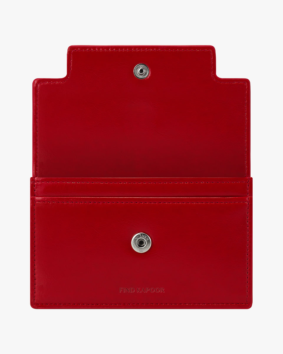 MARTY CARD WALLET CRINKLED - RED