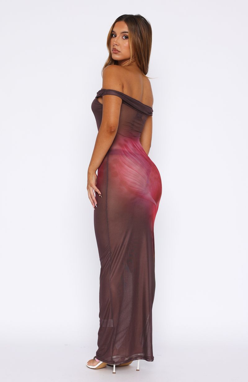 Sweet Revenge Off Shoulder Maxi Dress Blush Lily