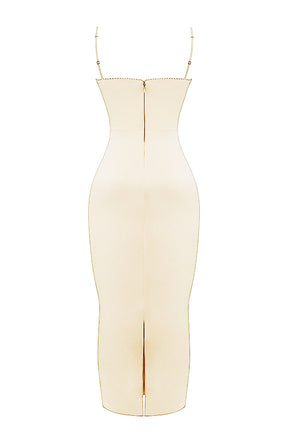 Costanza vintage cream maxi dress
