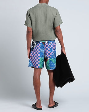 MARCELO BURLON SWIM SHORTS