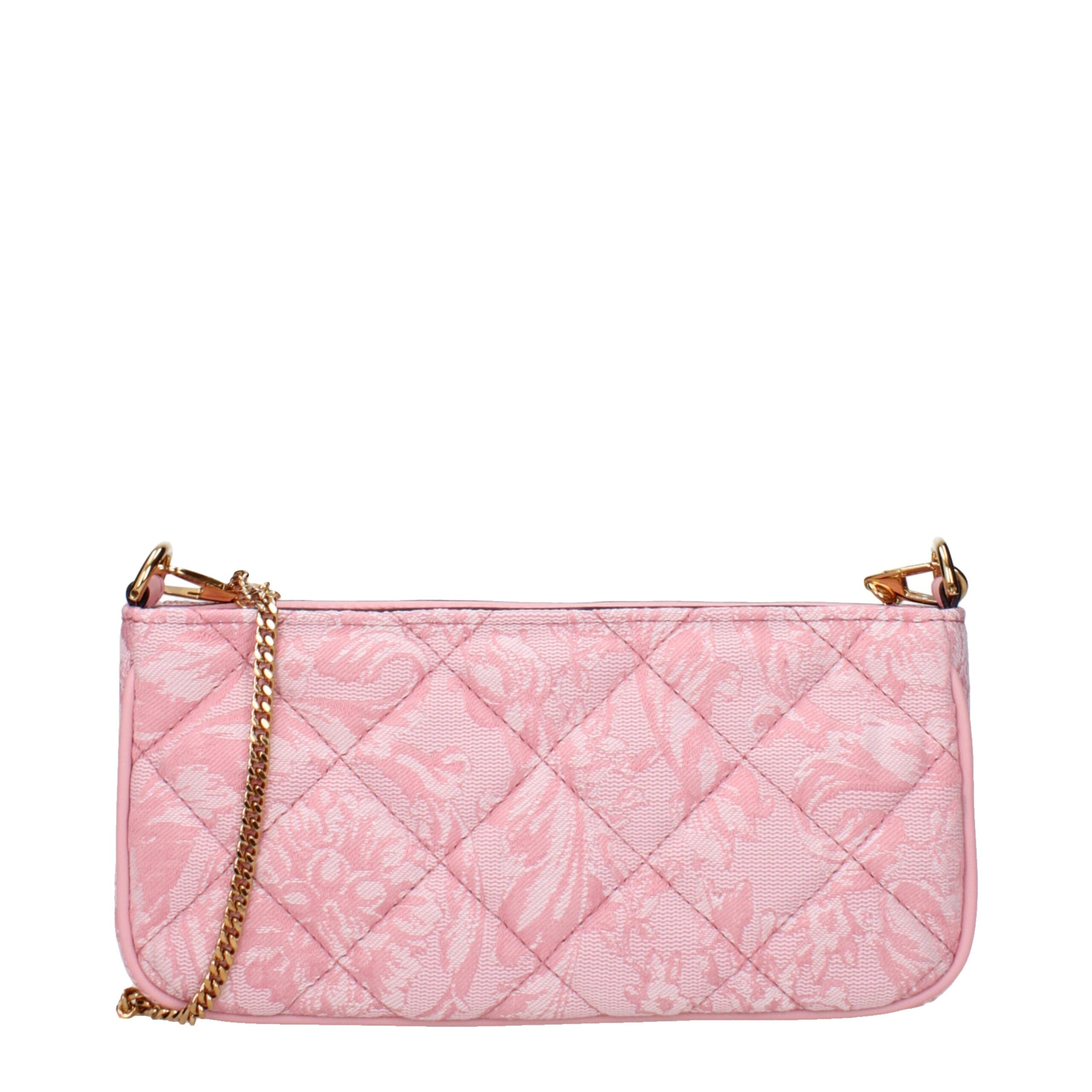 Pink Fabric Crossbody Bag