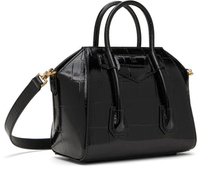 Givenchy Black Mini Antigona Lock Bag