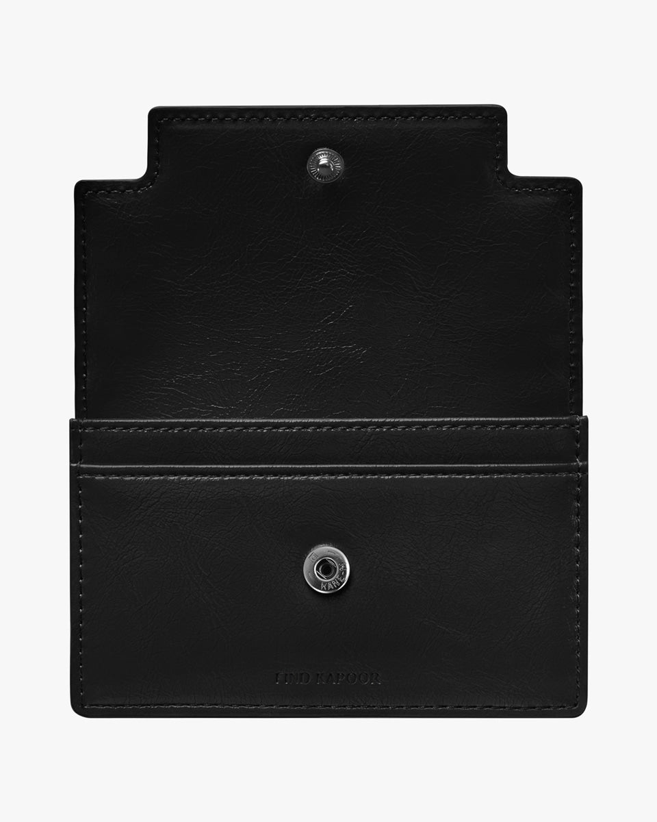 MARTY CARD WALLET CRINKLED - BLACK