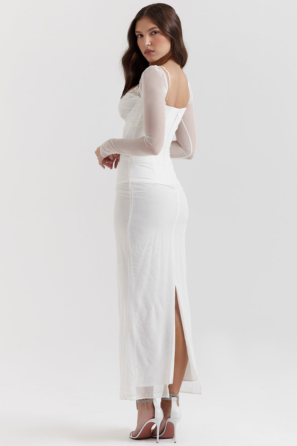 Katarina white maxi dress