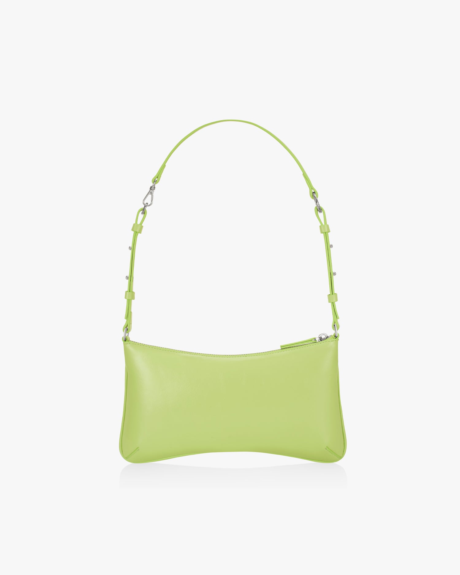 RIBBON TIE SHOULDER BAG - APPLE GREEN