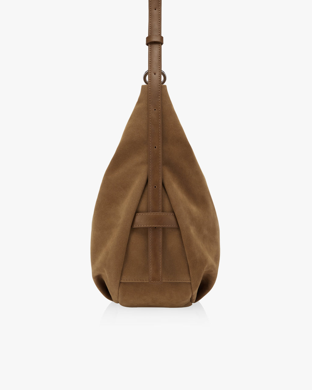 PILLOW PUFFER BAG 35 - SUEDE CAMEL