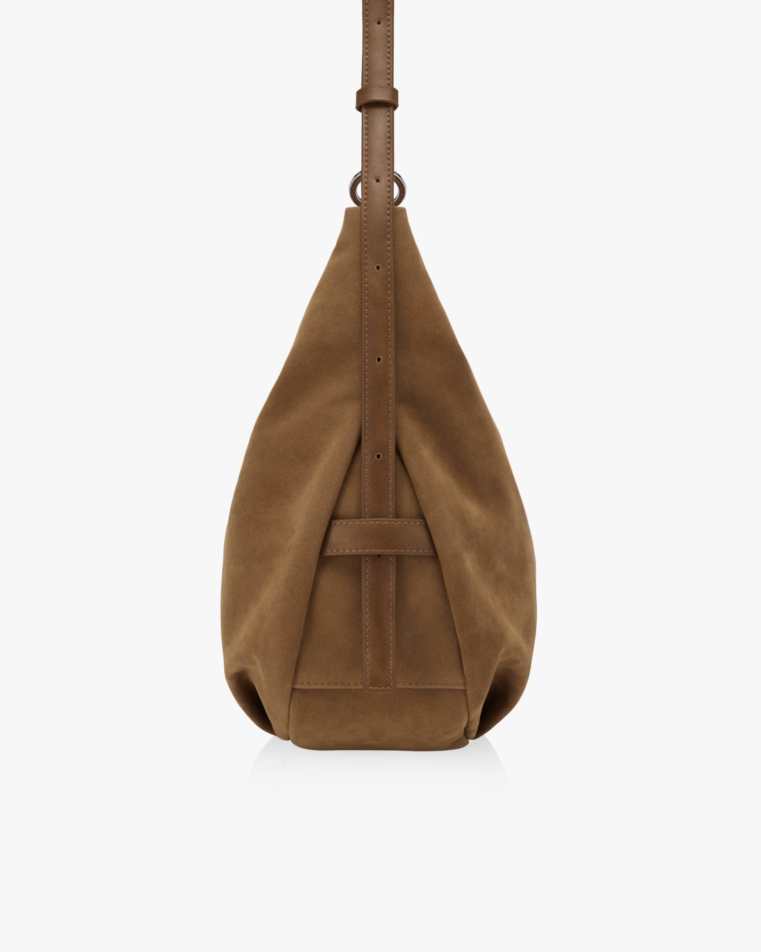 PILLOW PUFFER BAG 35 - SUEDE CAMEL