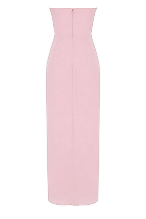 Adrienne pink quartz georgette strapless gown Bridesmaid Collection