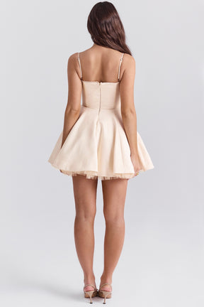 Minimoiselle vintage cream tulle mini dress