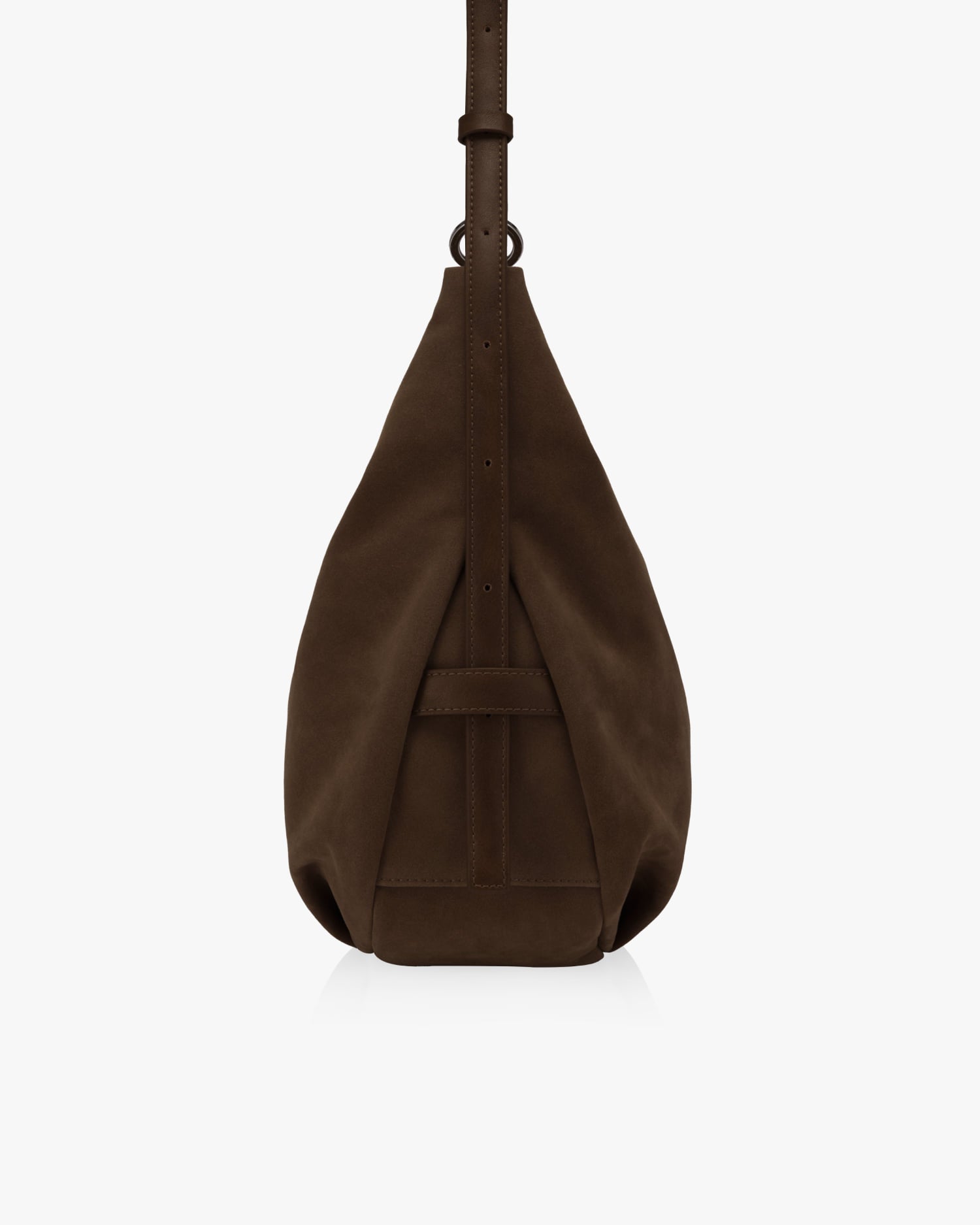 PILLOW PUFFER BAG 35 - SUEDE BROWN