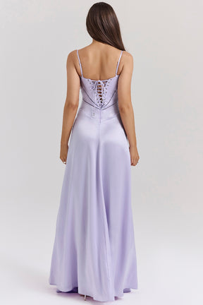 Anabella orchid lace up maxi dress Bridesmaid Collection