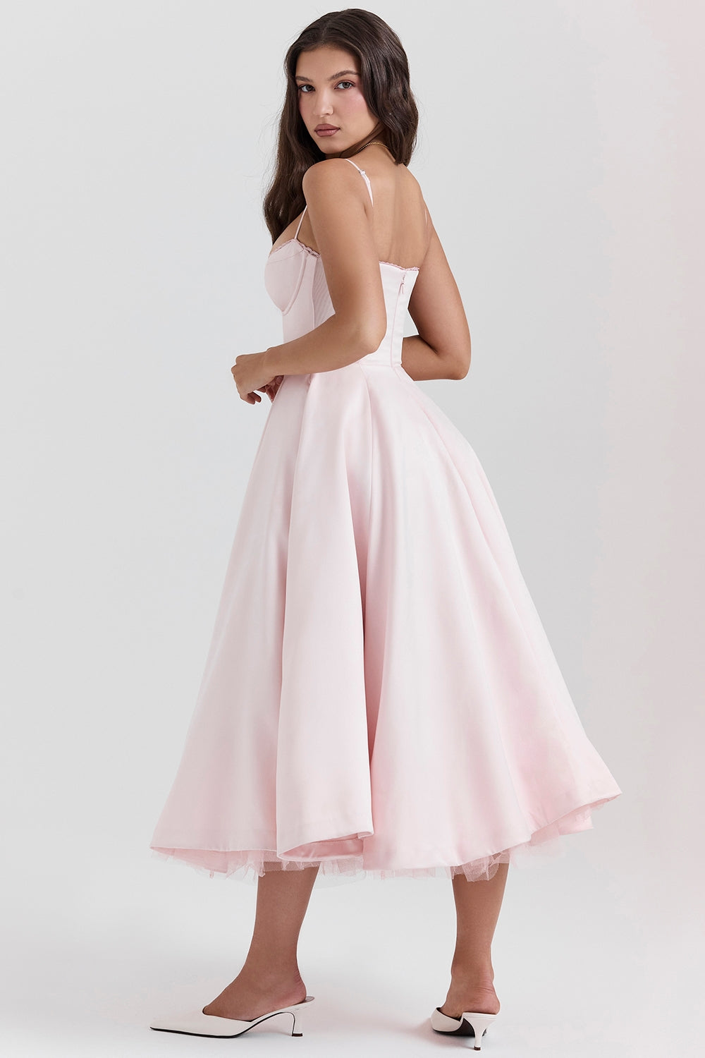 Mademoiselle ballerina pink midi dress Bridesmaid Collection