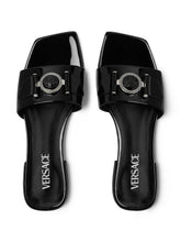 Versace Medusa patent-finish leather sandals