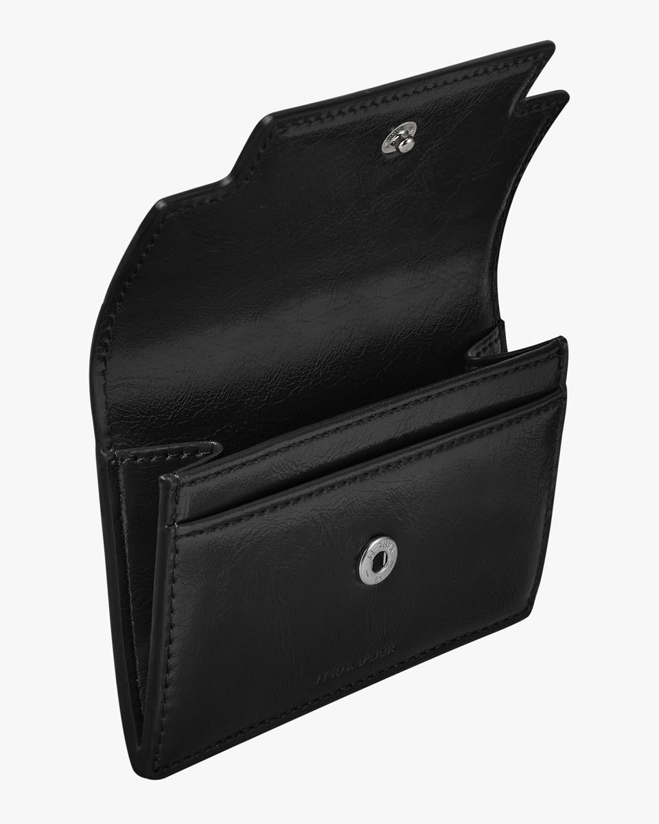 MARTY CARD WALLET CRINKLED - BLACK