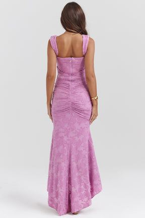 Cesca rose pink floral maxi dress Bridesmaid Collection