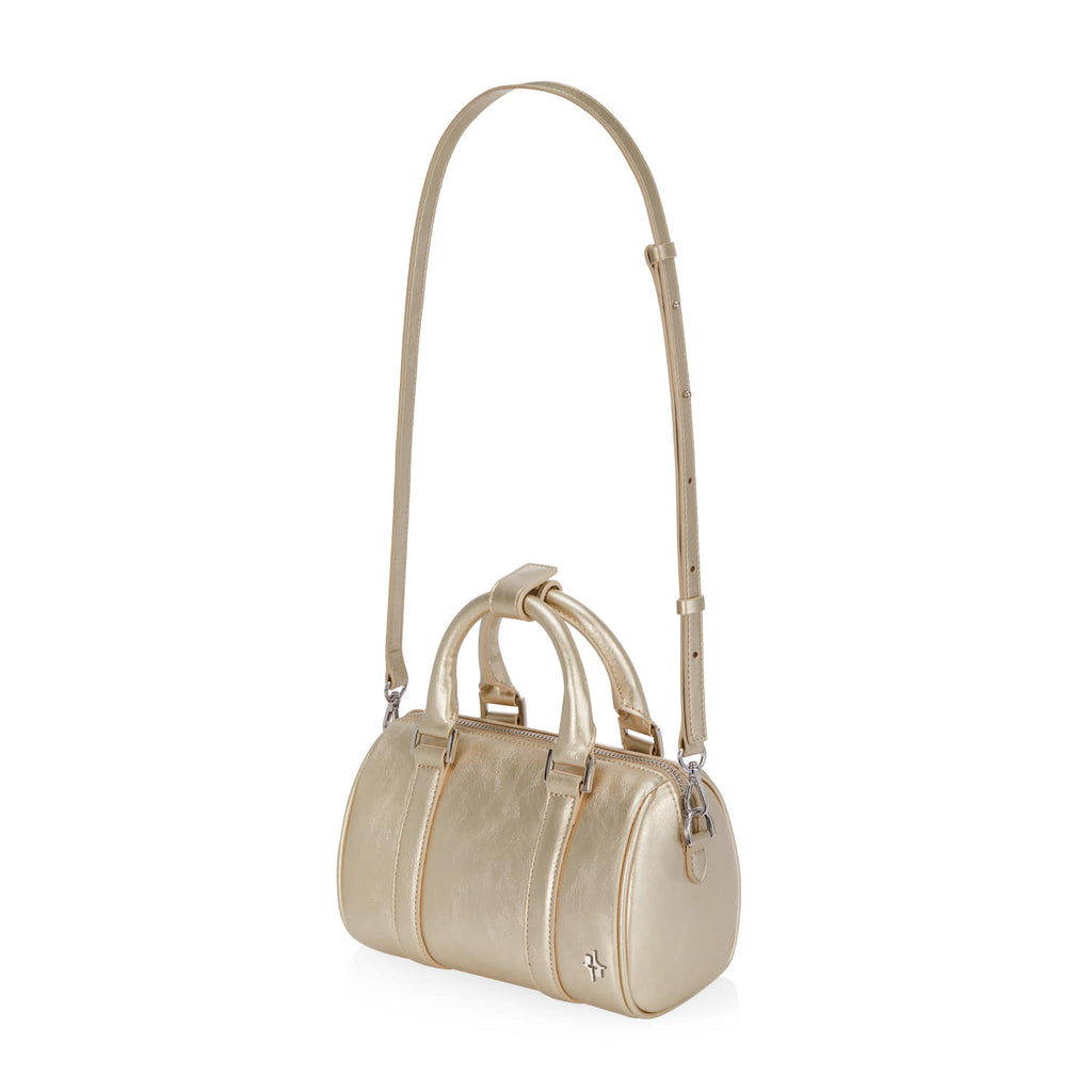 NEW BOSTON BAG 18 CRINKLED - CHAMPAGNE GOLD