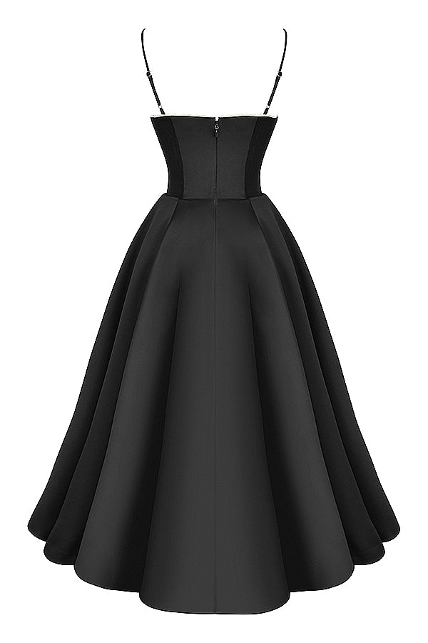 Mademoiselle black tulle midi dress Bridesmaid Collection