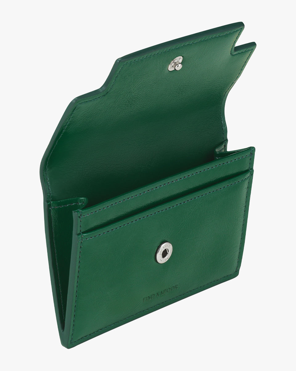 MARTY CARD WALLET CRINKLED - GREEN