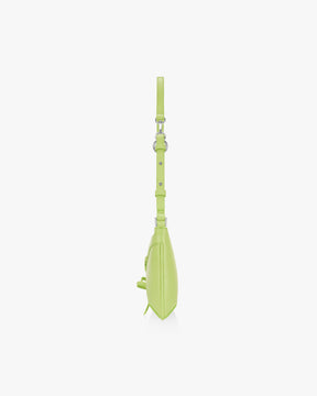 RIBBON TIE SHOULDER BAG - APPLE GREEN