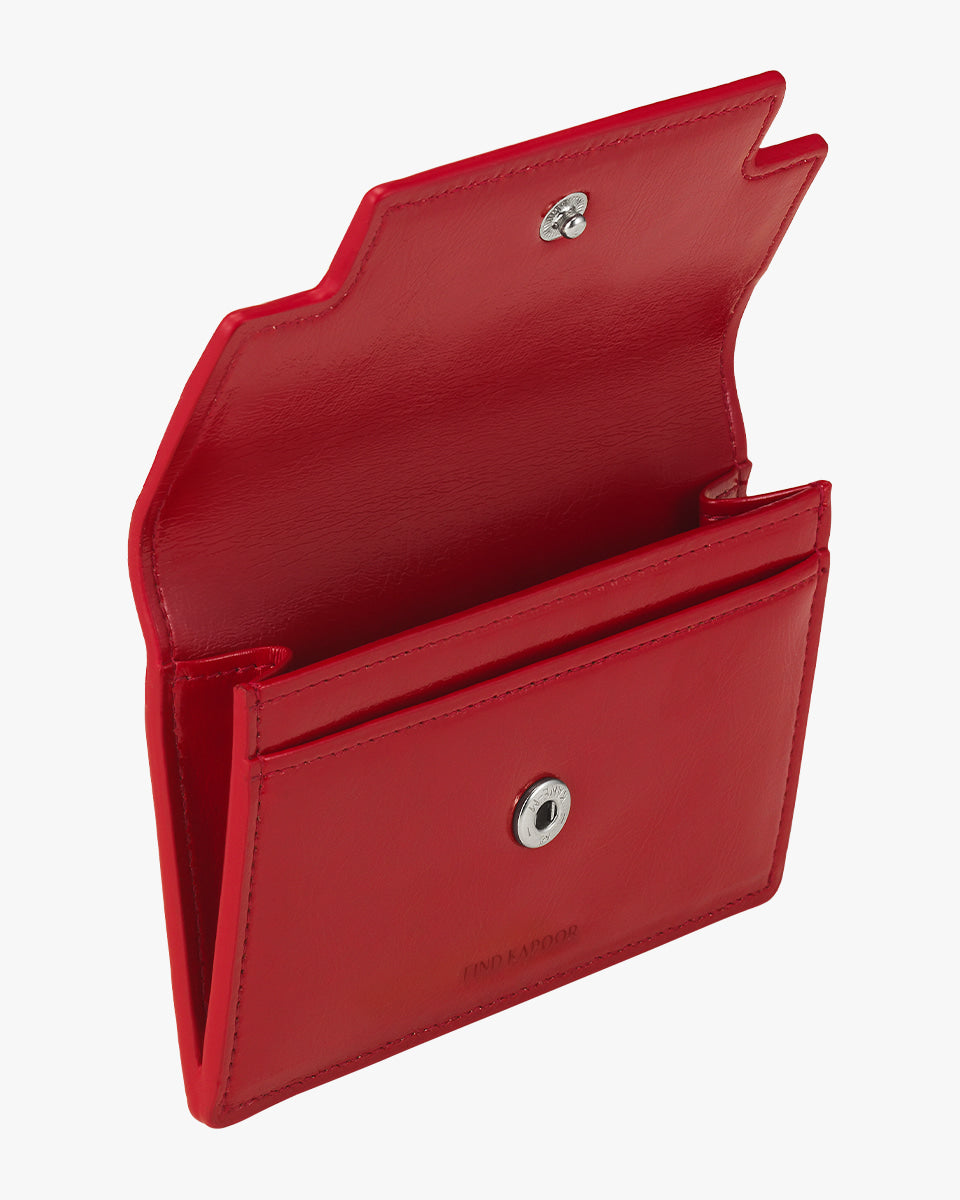 MARTY CARD WALLET CRINKLED - RED