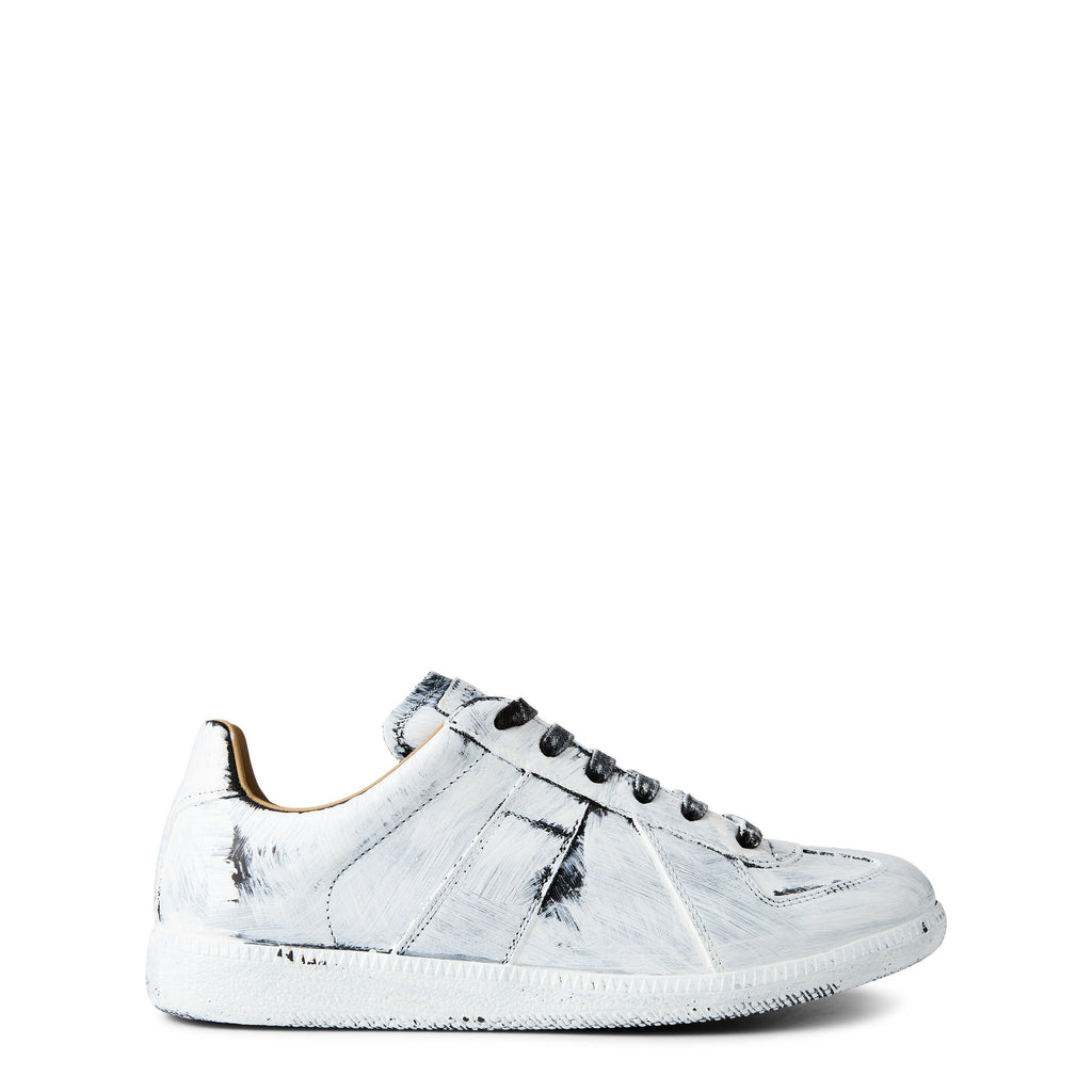 Men's Replica Bianchetto Painted Low-Top Trainers