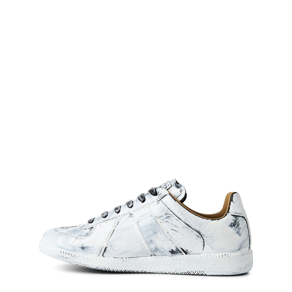 Men's Replica Bianchetto Painted Low-Top Trainers