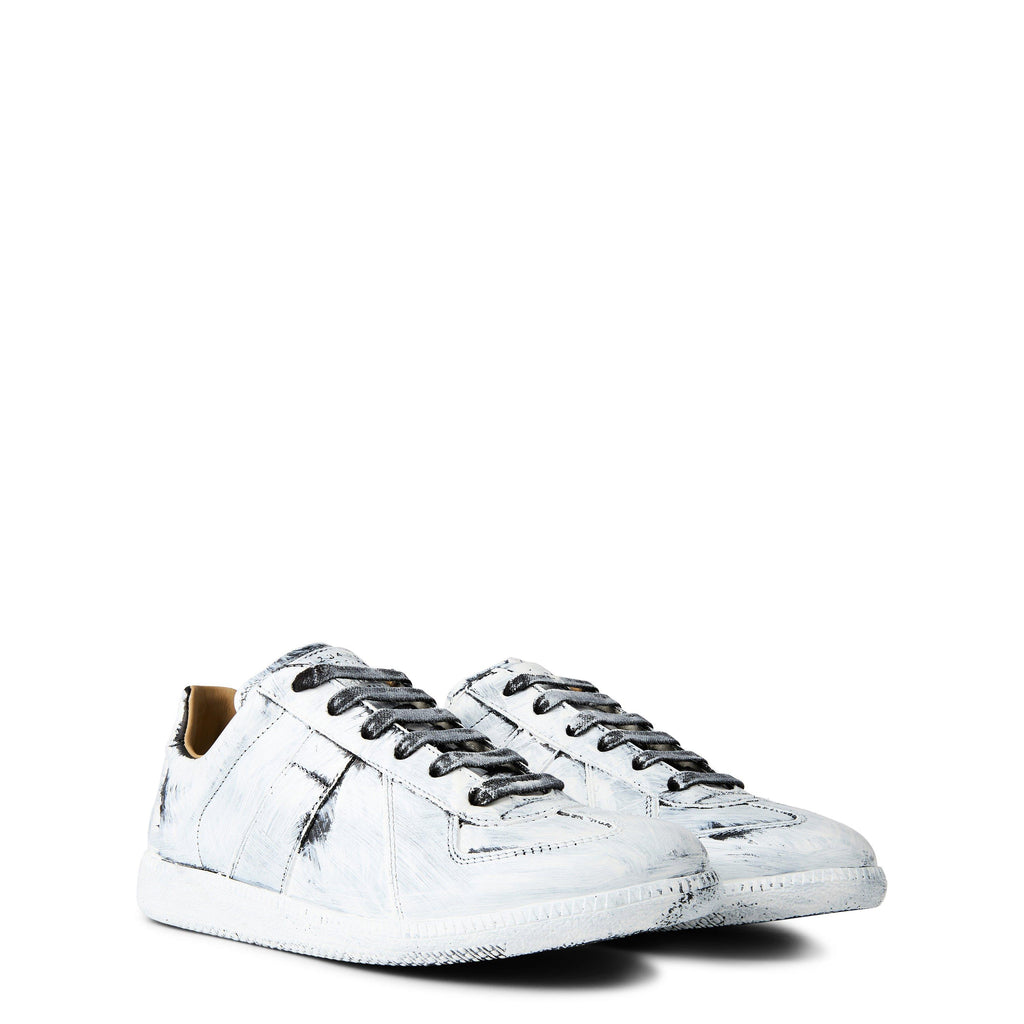 Men's Replica Bianchetto Painted Low-Top Trainers