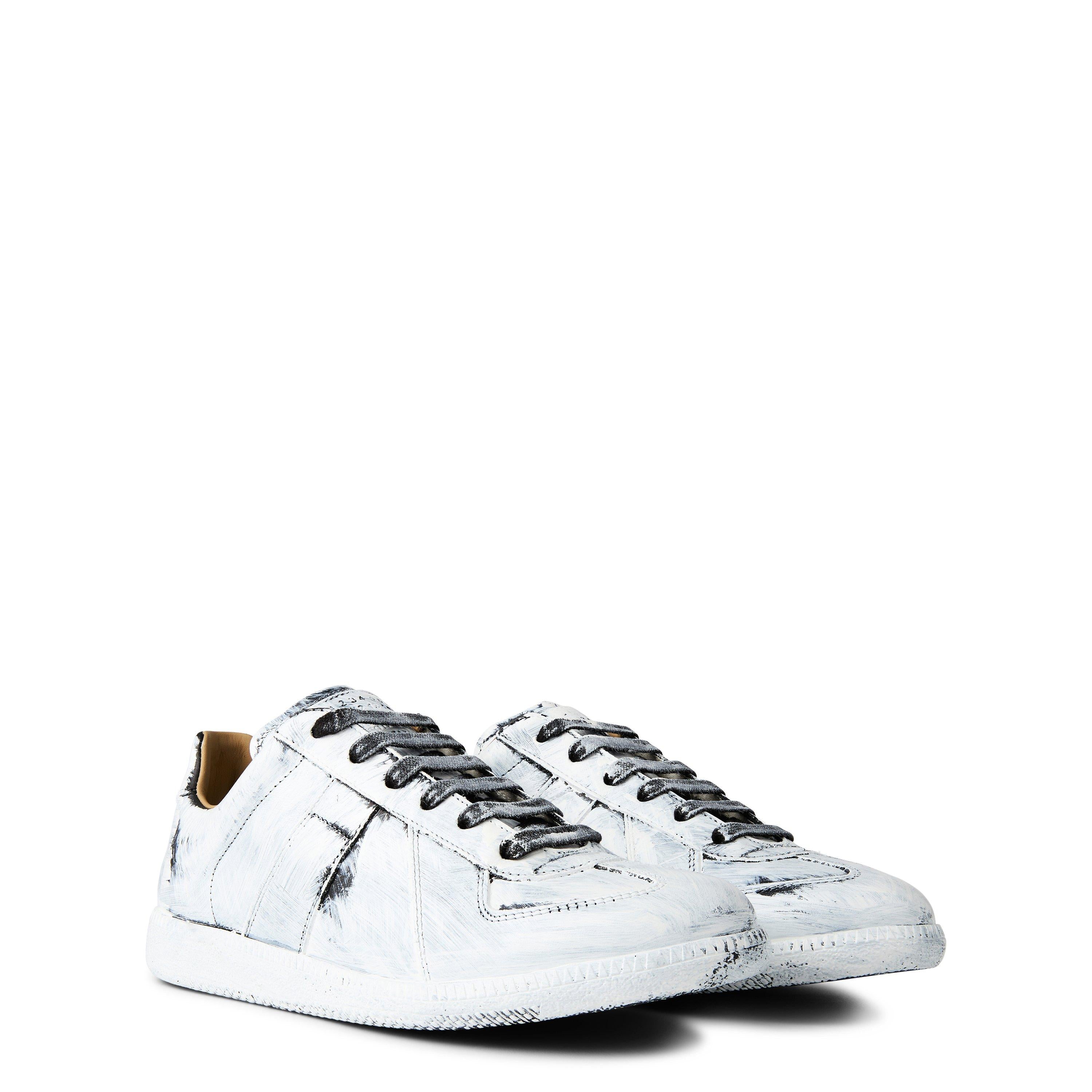 Men's Replica Bianchetto Painted Low-Top Trainers