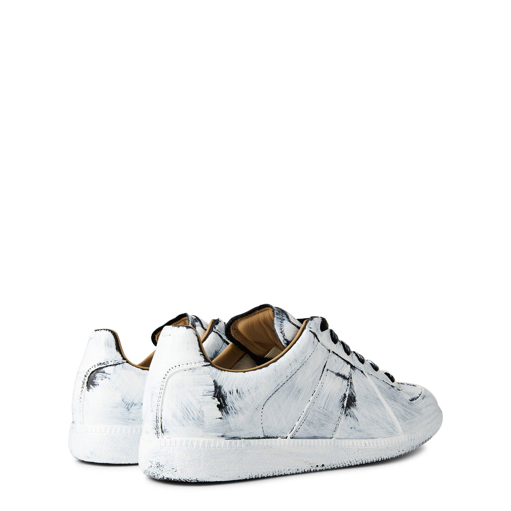 Men's Replica Bianchetto Painted Low-Top Trainers