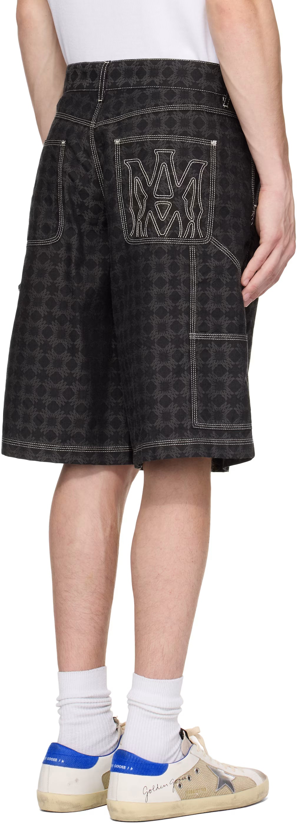 Black MA Quad Work Shorts