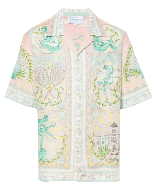 Casablanca Linen Shirt Front Button