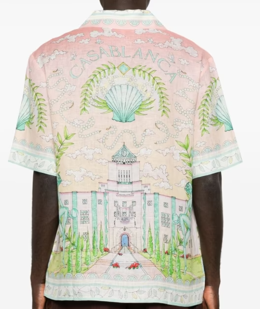 Casablanca Linen Shirt Front Button