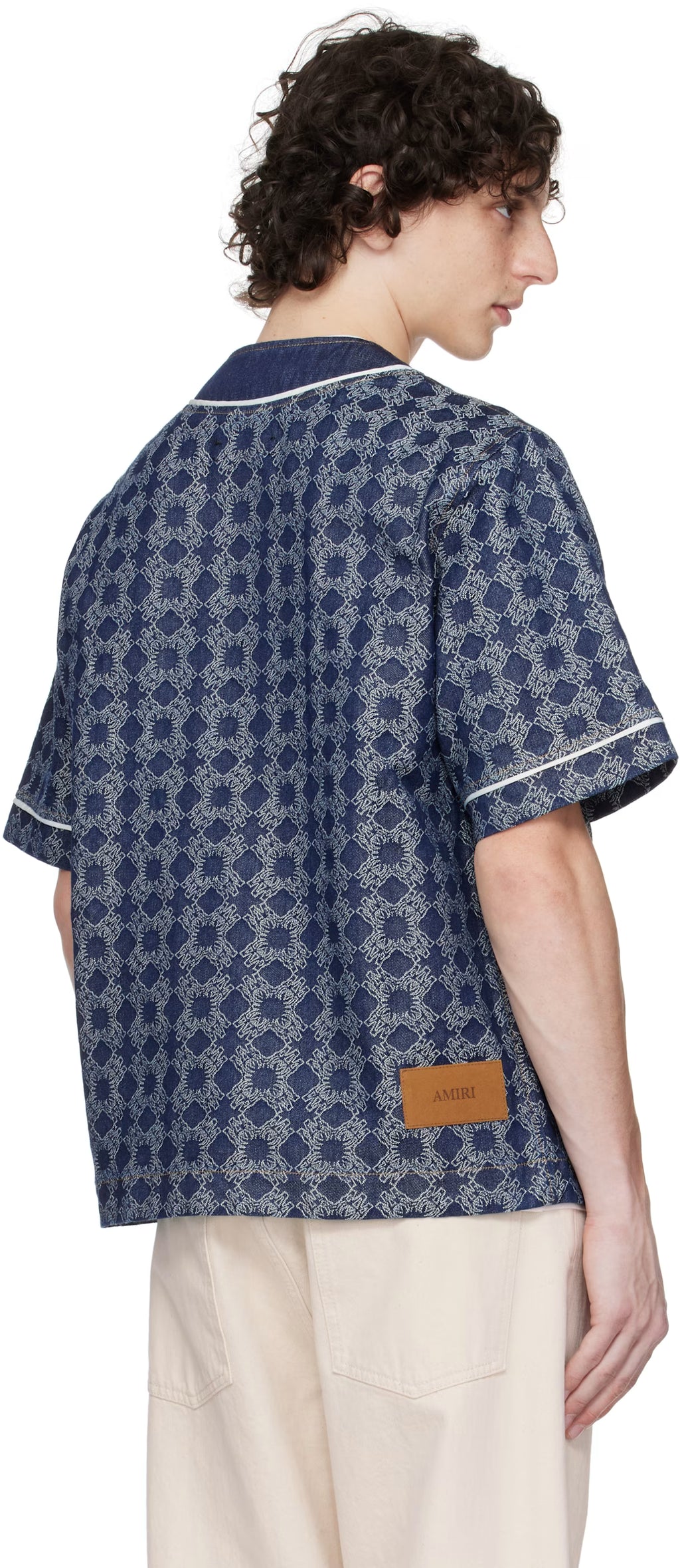 Black MA Quad Baseball Denim Shirt