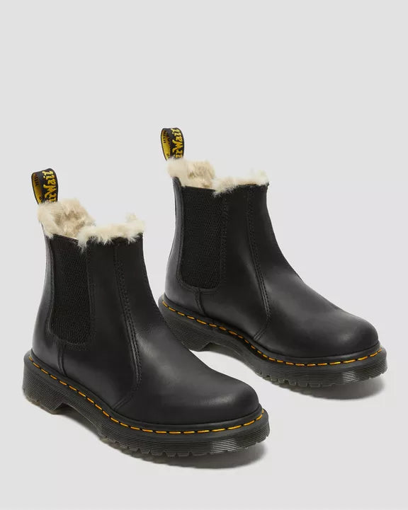2976 Women's Faux Fur Lined Chelsea Boots