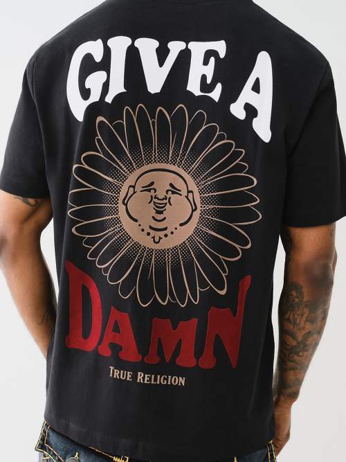 GIVE A DAMN FLOCKED TEE